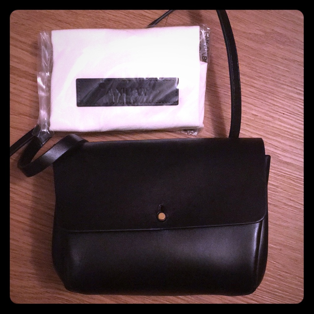 Brand New Aritzia Auxiliary Leather Crossbody Bag
